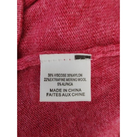 Misa Pink Alpaca Sweater Merino Wool Extra Small XS - Picture 6 of 6